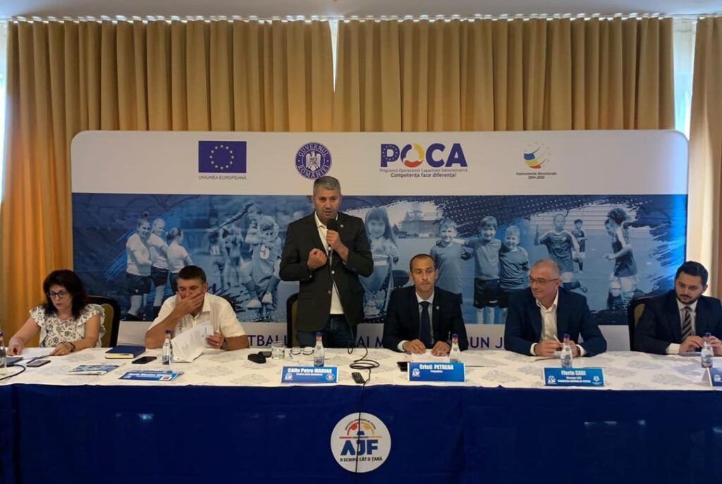 AJF Hunedoara este singura organizație județeana de fotbal care a obținut finanțare prin POCA (fonduri UE)