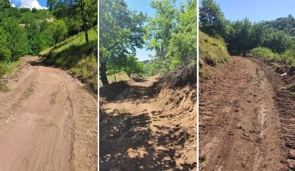 Primăria Ribița a efectuat lucrări de reabilitare și întreținere la drumurile din Dumbrava de Sus și Dumbrava de Jos