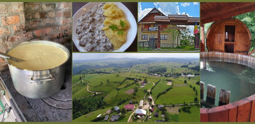Aerul curat din Apuseni, peisaje mirifice, mâncare tradițională, la Popasul Iancului, din Mărișel