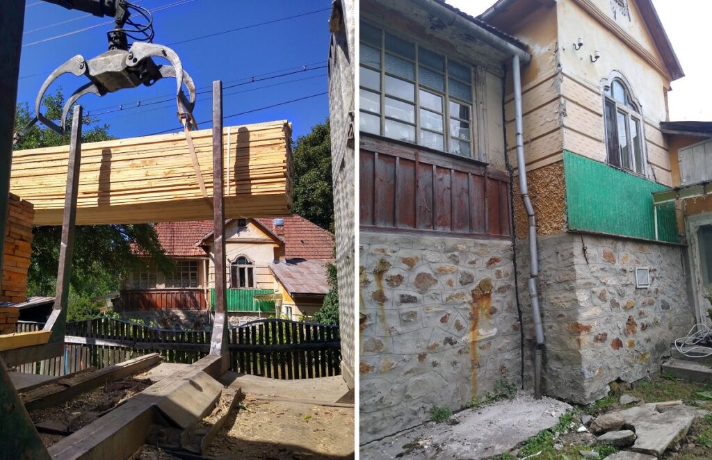 Au început lucrările de reparații la încă o clădire din centrul istoric al Roșiei Montane