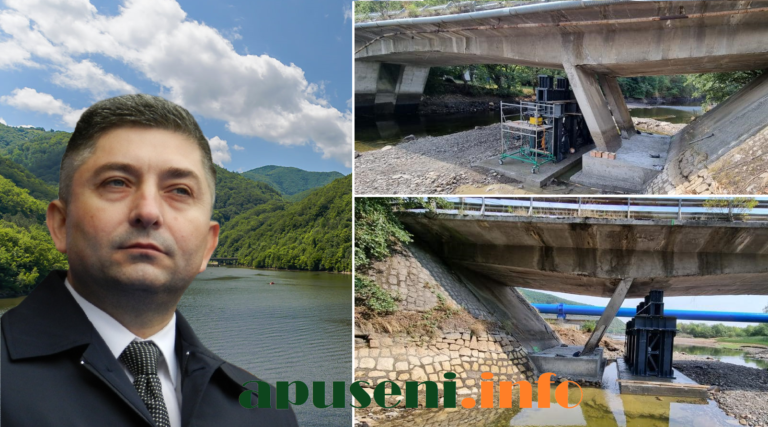Cât de curând se va relua circulația pe podul dintre Gilău și Tarnița, Mărișel! Tișe s-a ținut de cuvânt!