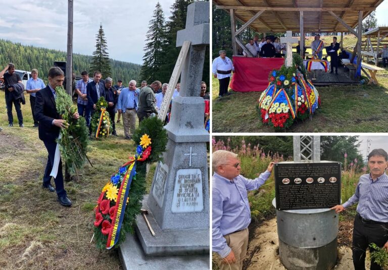 Ion Dumitrel, prezent pe Muntele Mare, în „La Morminte” I-a cinstit pe eroii locului