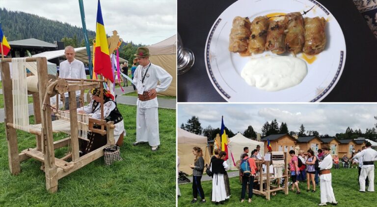 Sute de polonezi au gustat sarmale cu groștior, balmoș, dar și alte bunătăți din Negreni, Apuseni