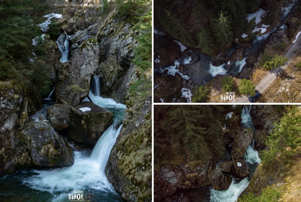 Cascada Iadolina, cea mai cunoscută cascadă  de pe cursul văii Iadului
