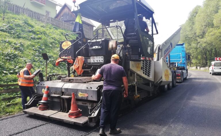 Lucrări de întreținere la drumul DJ 107R (DJ 107M) – Băișoara – Muntele Băișorii – Stațiunea Muntele Băișorii