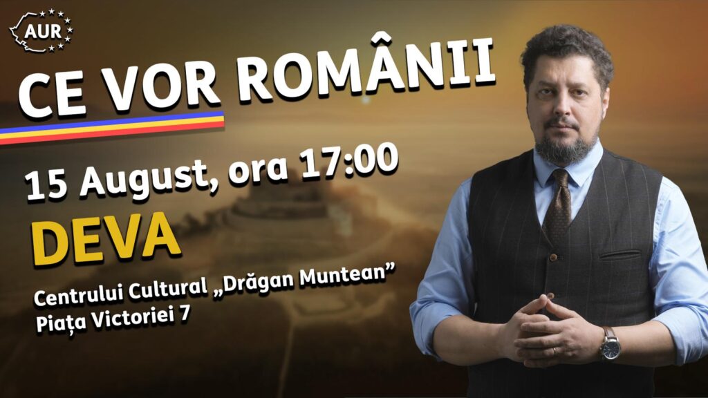 Caravana  AUR  „Ce  vor  românii”  ajunge  în  județul  Hunedoara!