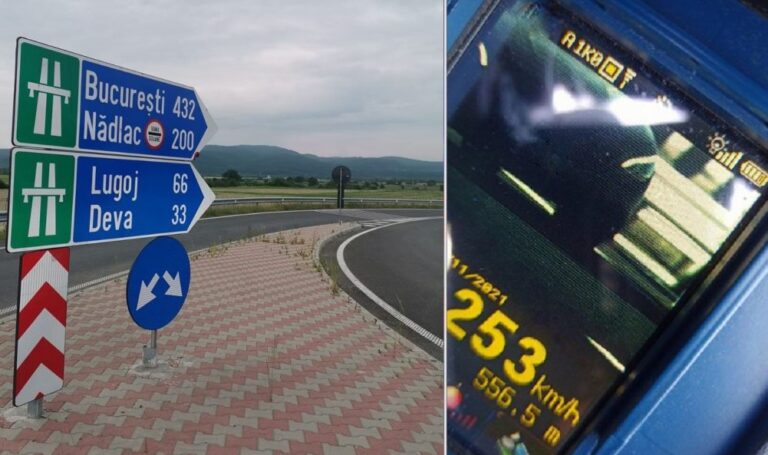 Se cred campioni de F1 pe autostrada A1 Deva-Nădlac: Ce vitezomani au „pescuit” polițiștii?