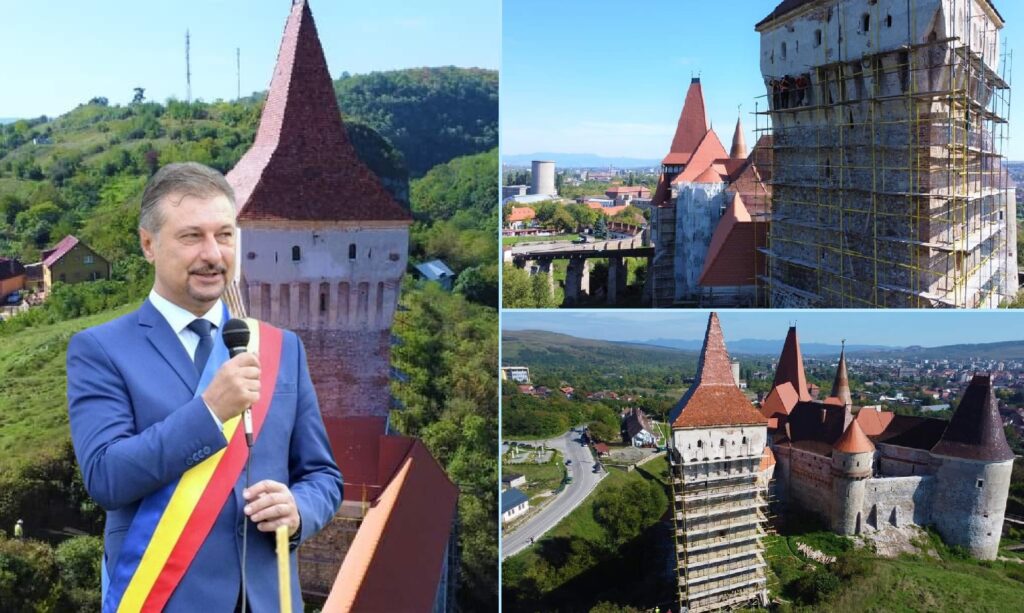 Veste bună dată de Bobouțanu: Lucrările de restaurare la Castelul Corvinilor au ajuns la Turnul Neboisa!