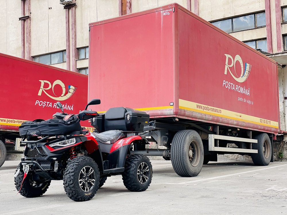 Poșta Română va livra colete cu ATV-ul în Apuseni, în Cluj, Alba și Bihor