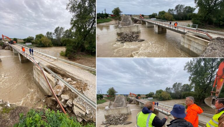Circulație suspendată temporar la ieșirea din Tinca spre Belfir