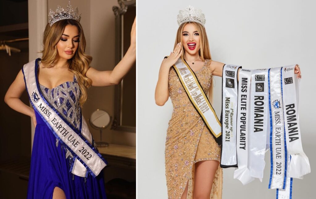 Anamaria Babău a fost aleasa sa reprezinte Emiratele Arabe Unite la concursul international de frumusețe Miss Globe 2022