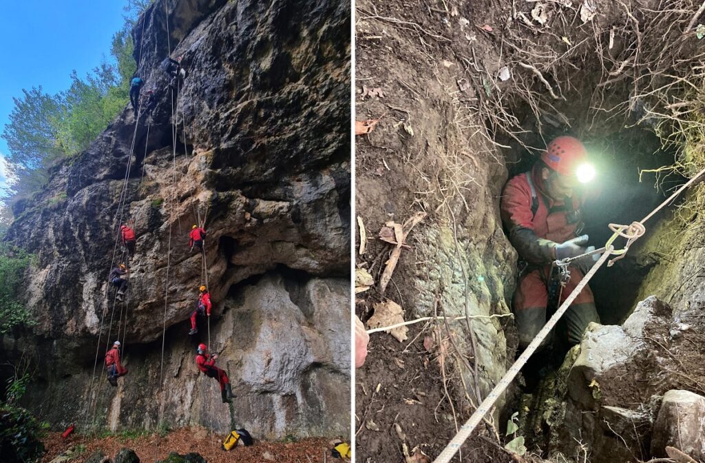 Clubul de Speologie Speodava lucrează la una din cele mai mari verticale din Pădurea Craiului