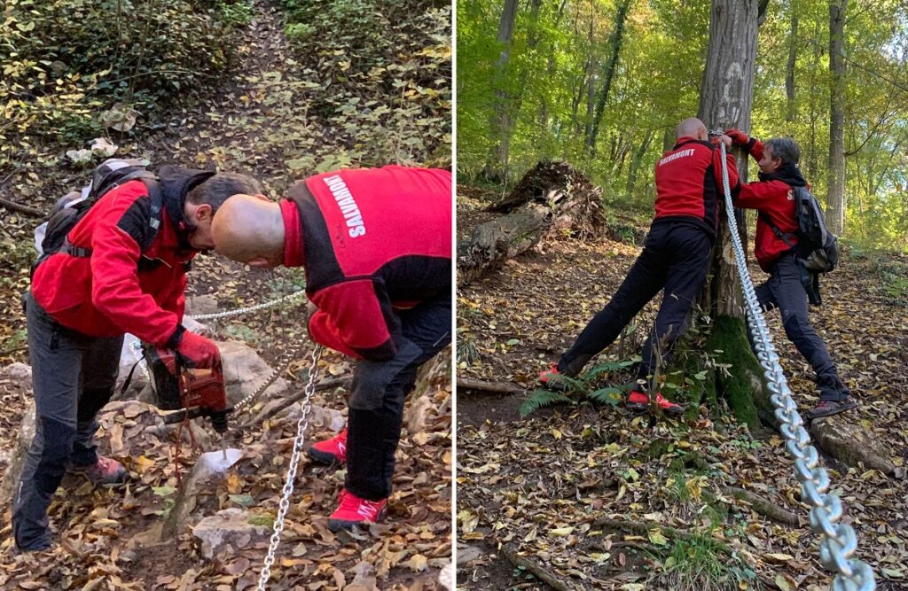 Lucrări de amenajare respectiv întreţinere la traseele turistice din Roşia şi Căbeşti