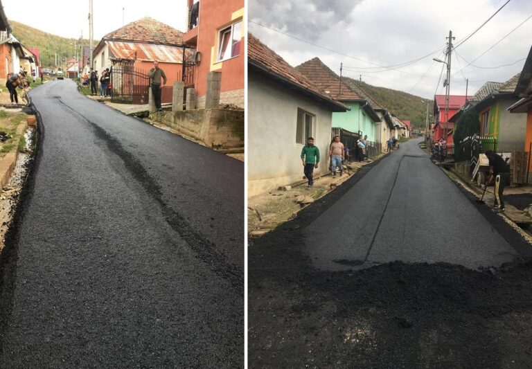 Au fost finalizate lucrările de modernizare la drumul din cătunul Grui, Budureasa