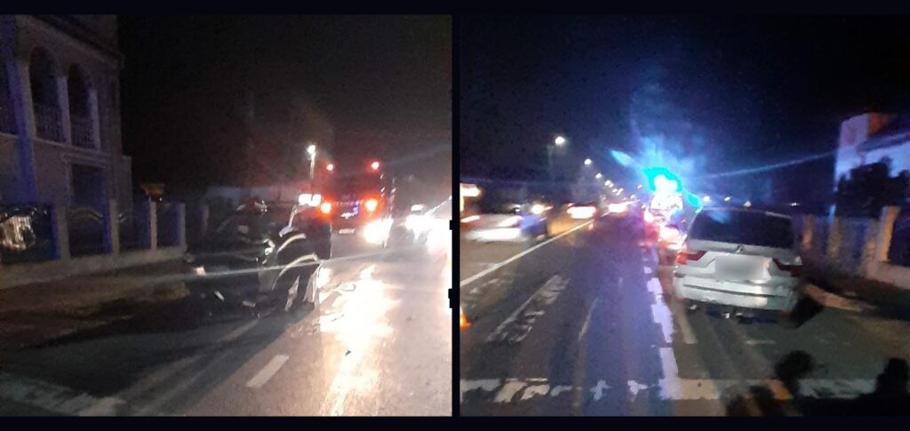 Trei mașini implicate într-un accident în Gilău pe DN1 E60 Cluj-Oradea