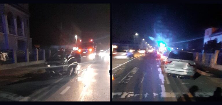 Trei mașini implicate într-un accident în Gilău pe DN1 E60 Cluj-Oradea