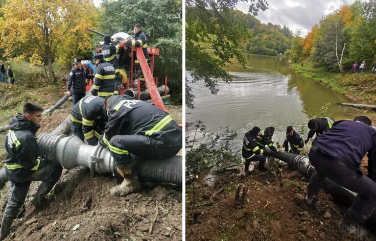 Cota apei din Tăul Mare de la Roșia Montană a scăzut cu 80 de cm