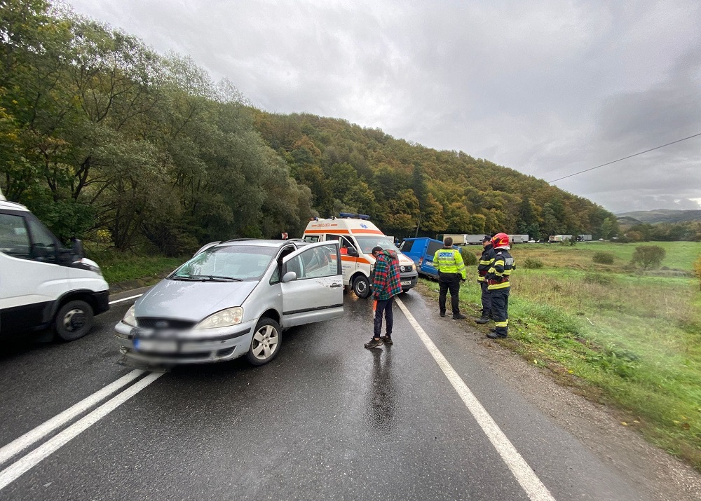 Accident de circulație la ieșire din Poieni spre Huedin, pe DN1 E60