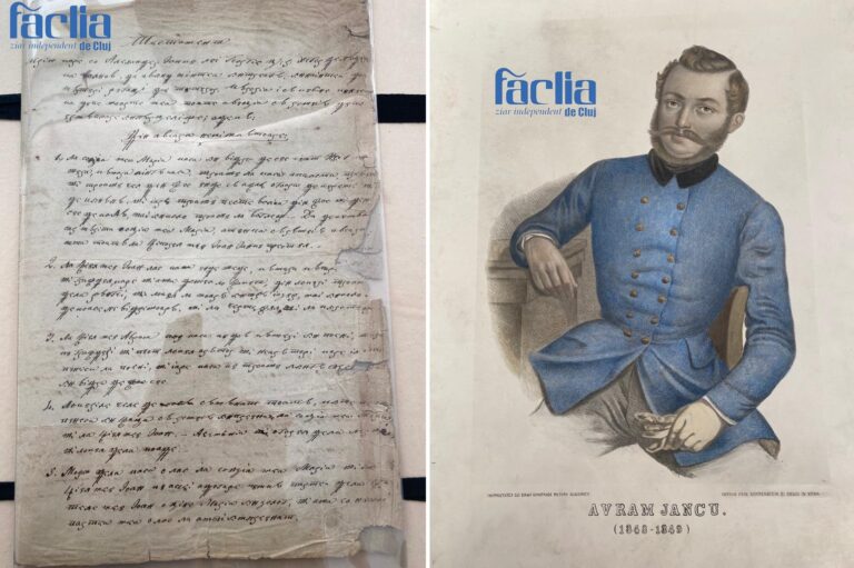 Făclia: Testamentul olograf al lui Avram Iancu prezentat în Cluj-Napoca! Se mai prezintă și o gravură după portretul din 1868 realizat de Ioan Constande!