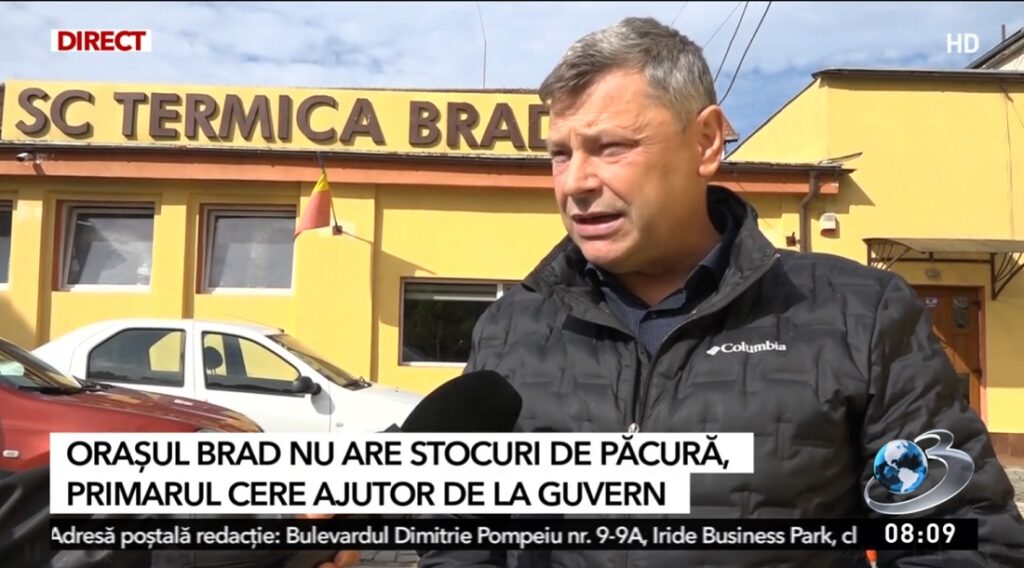 Antena 3 CNN: Brad, oraşul din ţară unde 10.000 de oameni riscă să rămână la iarnă fără căldură
