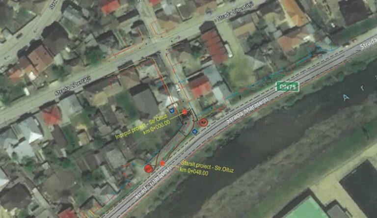 O nouă intersecție va fi amenajată în Câmpeni, între strada Mărășești și DN 75