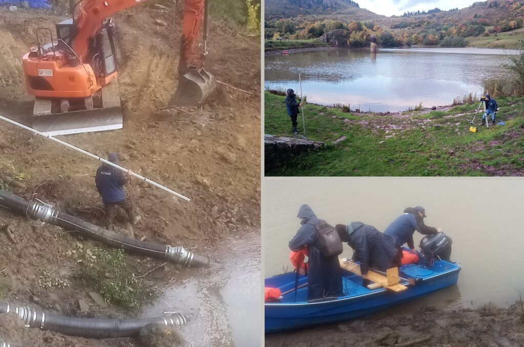 (VIDEO) ABA Mureș: Situația de la lacul Tăul Mare din Roșia Montană este monitorizată permanent