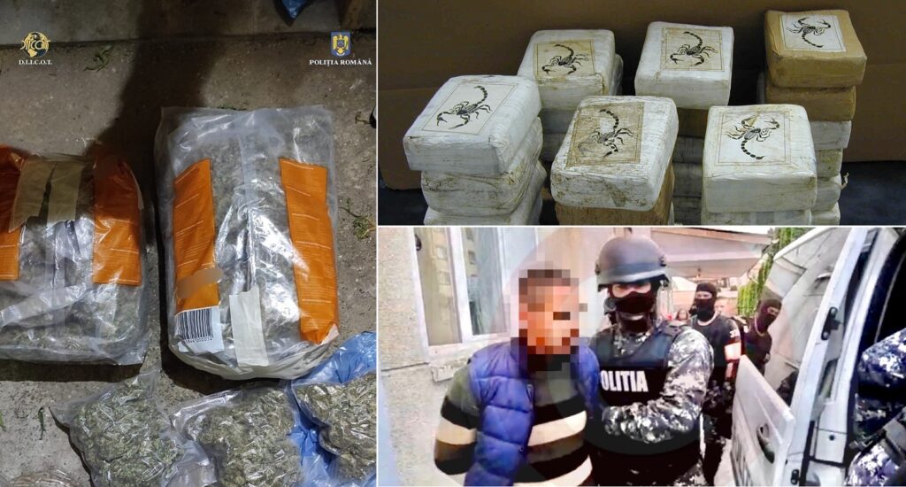 Polițiștii și procurorii DIICOT au confiscat sute de kilograme de droguri până în octombrie