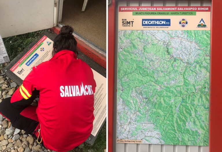 Panouri și hărți de informare turistică noi, la Stâna de Vale