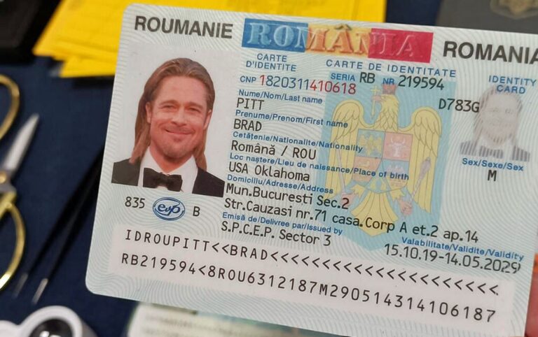 (VIDEO) Brad Pitt s-a trezit cu buletin românesc, fără voia sa! Buletinul a fost găsit de poliţia spaniolă la o descindere!