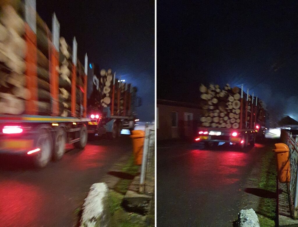 Drumurile comunale din Ribița sunt distruse de „băieții deștepți” transportatorii de lemne!