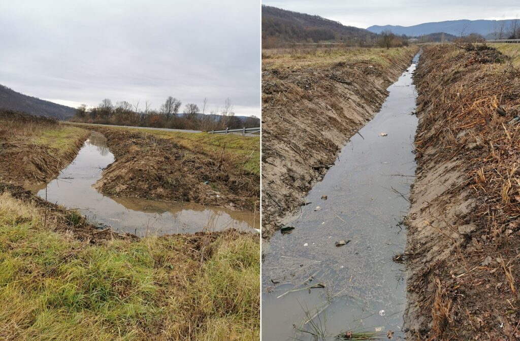 Primăria Vața de Jos: Se execută lucrări de decolmatare, curățire, întreținere la canalele de scurgere ale terenurilor agricole din Vața de Jos!