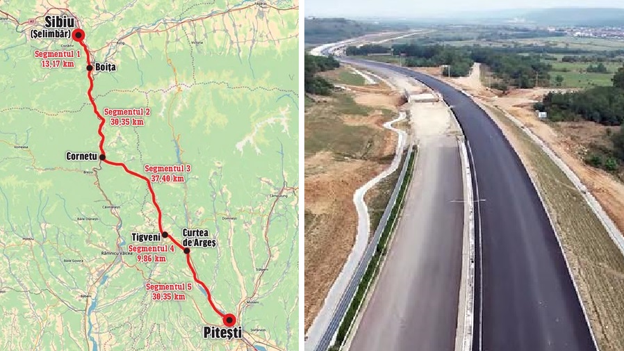 Primul lot din autostrada care trece Carpații, din tronsonul Sibiu-Boiţa, va fi inaugurat zilele acestea
