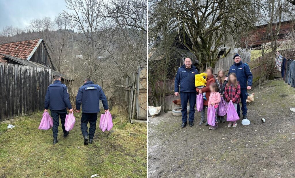 De Crăciun, jandarmii au fost aproape de mai multe familii nevoiașe din Câmpeni, Vadu Moților, Poiana Vadului, Lăzești și Scărișoara