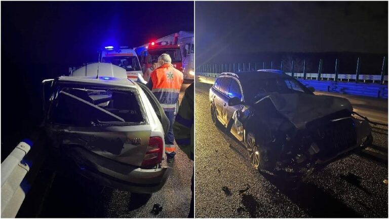 (VIDEO) Accident GRAV pe autostrada A1 Sebeș-Deva: Două mașini au fost implicate!
