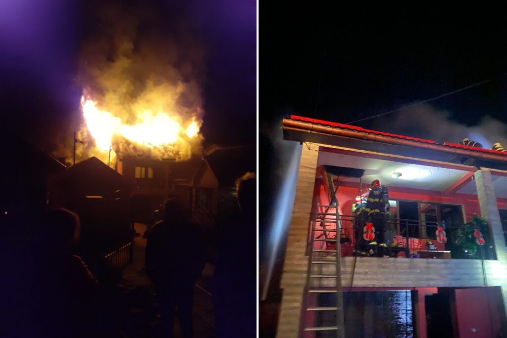 Incendiu la o casă din Aghireșu: Au intervenit trei autospeciale!