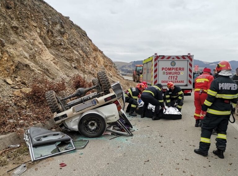 Accident rutier soldat cu o persoană decedată, în  Ponoară, comuna Bratca