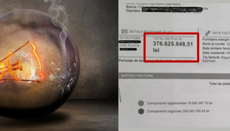 Un bărbat a primit o factură de 76 milioane de euro la curent electric: „Mi s-a ridicat glicemia cred că la 400 când am văzut! Am rămas șocat!”