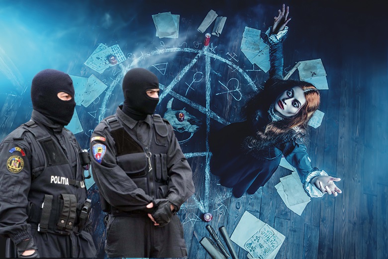 Mascații din Alba au tăbărât pe două vrăjitoare care i-au promis unui bărbat că-l scapă de blesteme
