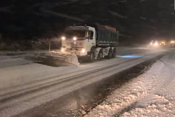 Drumarii au intervenit pentru deszăpezire pe DN1E60 Turda – Cluj – Oradea și A3 – Săvădisla