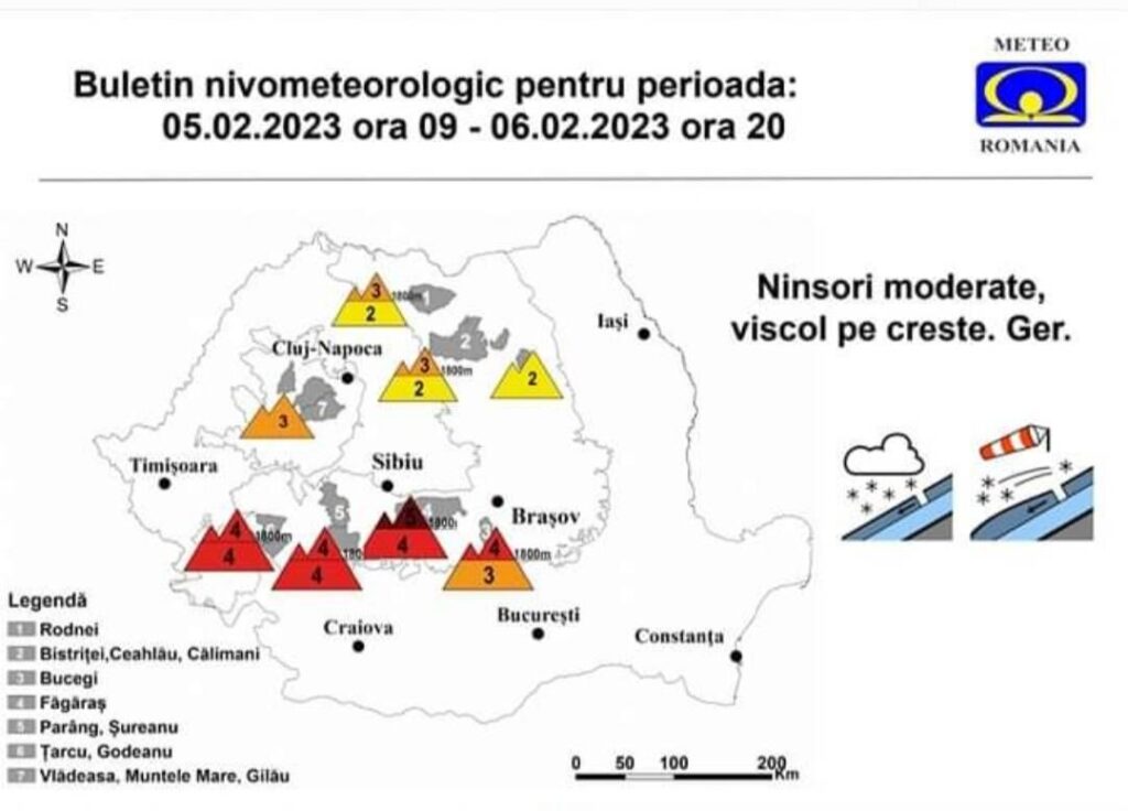 Salvamont anunță risc însemnat de AVALANȘĂ în Vlădeasa: Stratul de zăpadă a crescut foarte mult!