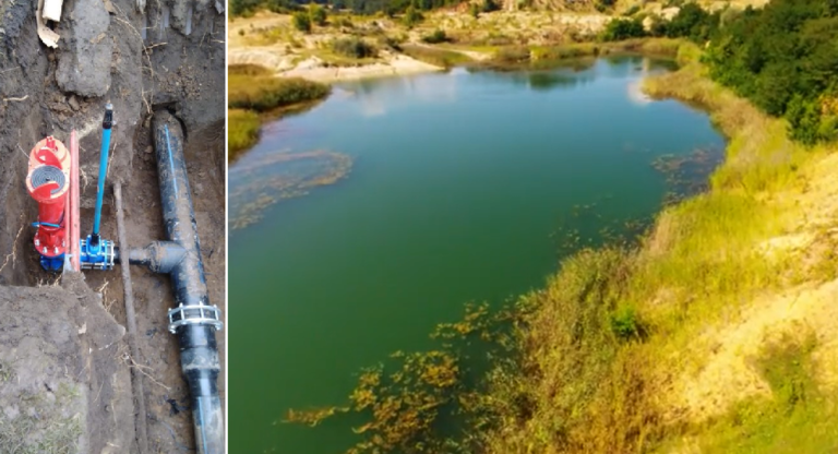 Se introduce rețeaua de apă în zona lacului Laguna Albastră din Aghireșu Fabrici