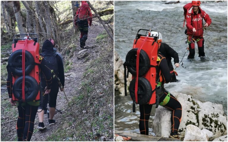 Salvamontiștii din Alba au salvat trei tineri blocați pe un traseu în Cheile Râmețului