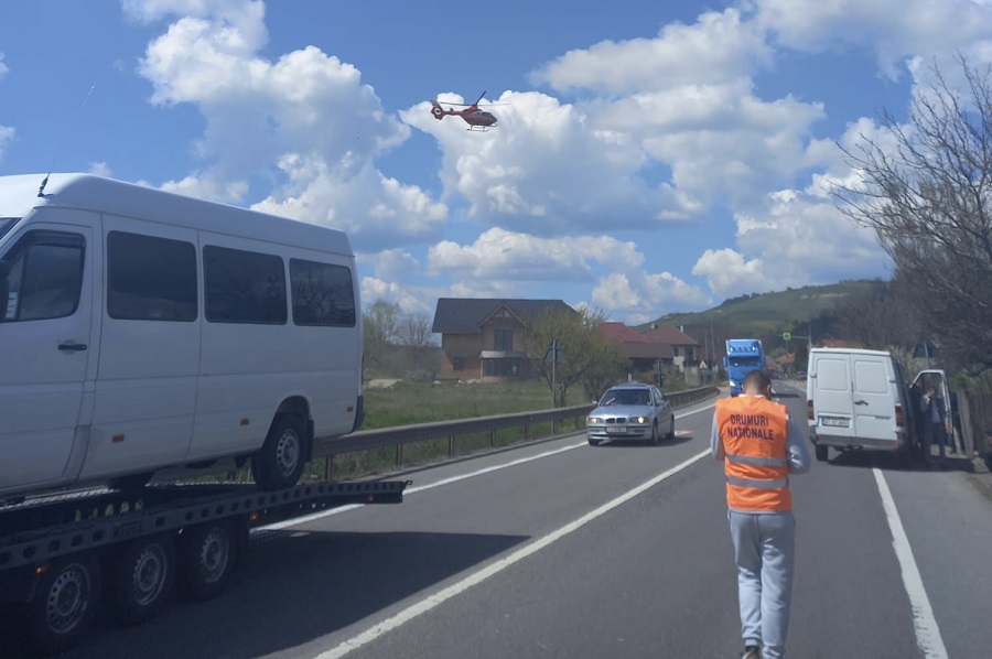 Un biciclist a fost accidentat mortal  pe DN1 E60 Cluj-Oradea, la Căpușu Mare, de o autoutilitara