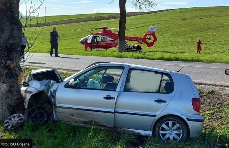 Trei adulți și o minoră au fost implicați într-un accident pe DN1E60 Oradea-Cluj în Valea Mare de Criș