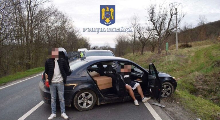 Doi contrabandiști cu țigări au fost opriți la Buteni cu focuri de armă: Au fost arestați preventiv!