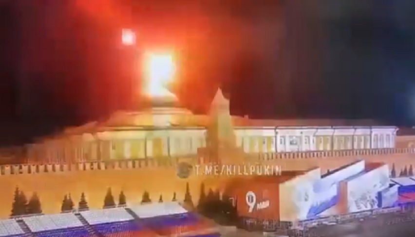 (VIDEO) Rușii anunță că ucrainienii au atacat în Moscova! Au trimis drone să-l ucidă pe Putin: „Președintele este viu și nevătămat după tentativa de asasinat a Ucrainei”