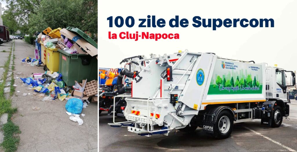 Salubrizarea efectuată de Supercom în Cluj și în Hunedoara sub semnul întrebării: Jupânii de la PSD și PNL tac mâlc!