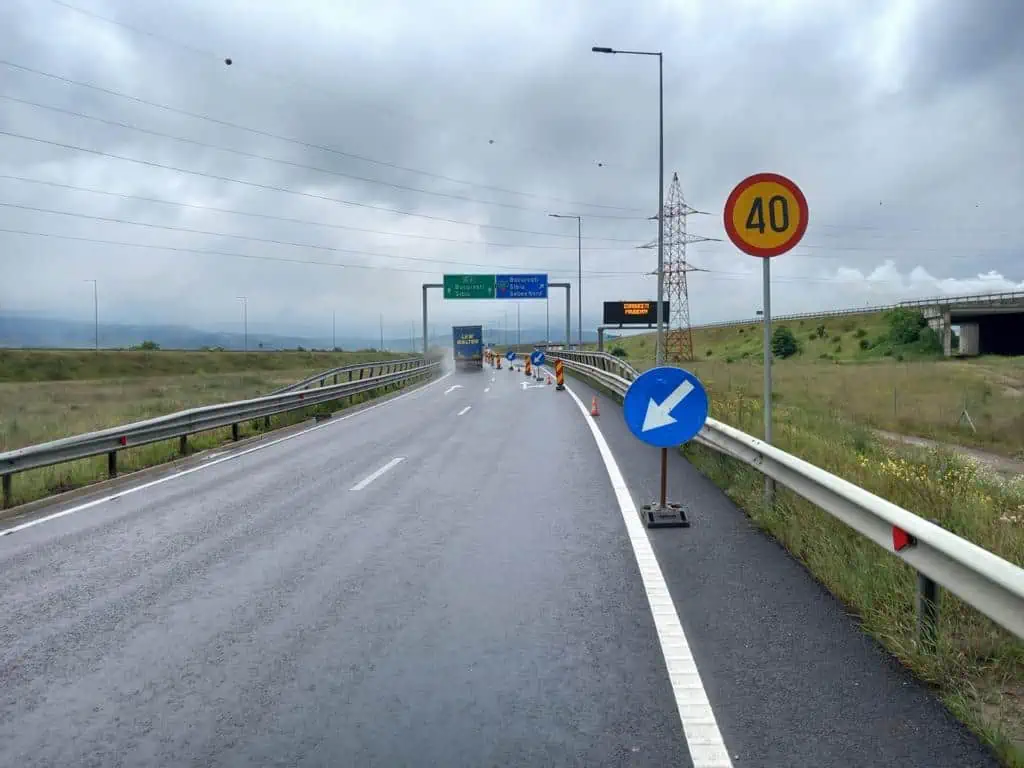 Restricții de circulație pe două porțiuni din A10, Turda-Sebeș, la Alba Iulia Nord și la Sebeș