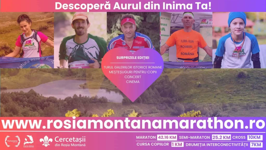 Roșia Montană Marathon 23-25 iunie 2023: Alergarea și drumeția montană sunt doar o parte din atracțiile evenimentului