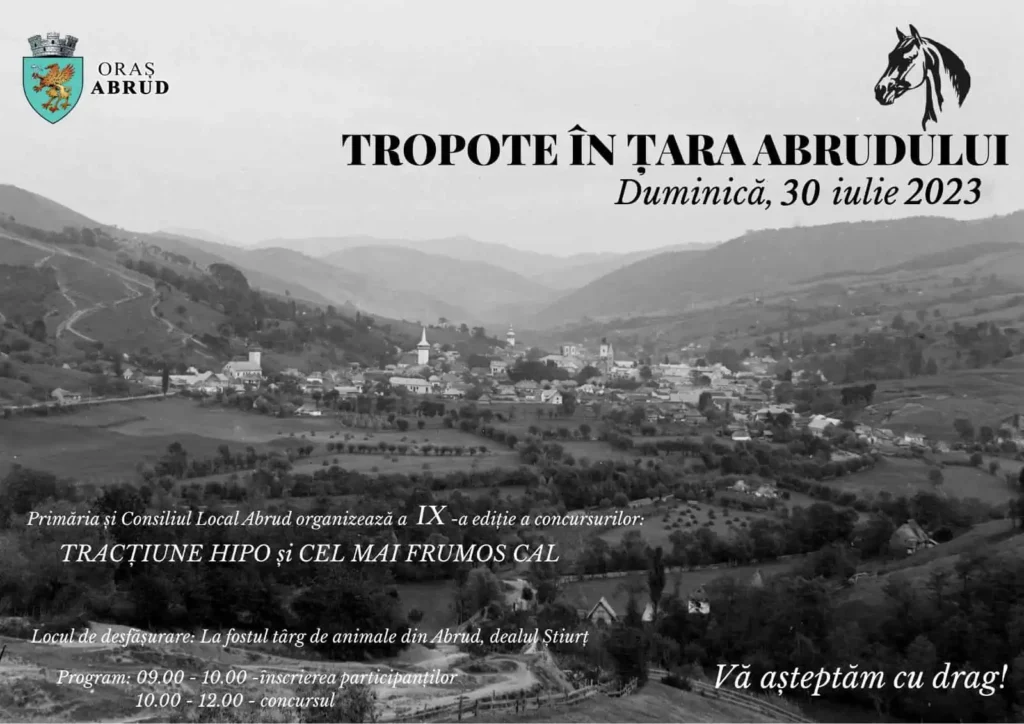 Concursul ecvestru „Tropote în Țara Abrudului” revine la Abrud, pentru ediția cu numărul IX